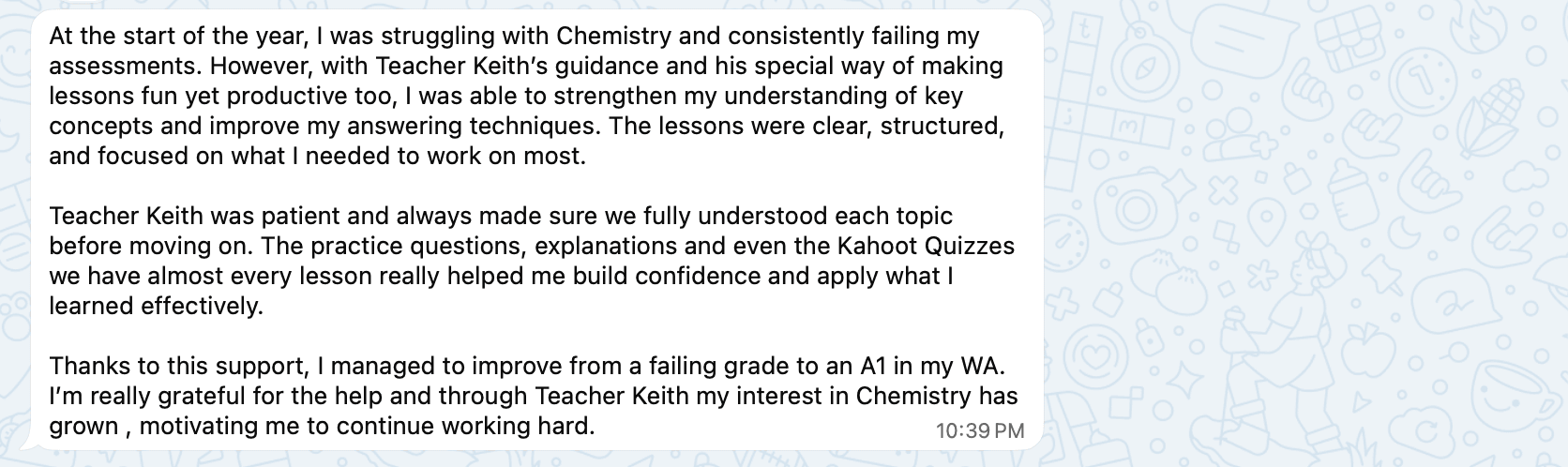Student Testimonial