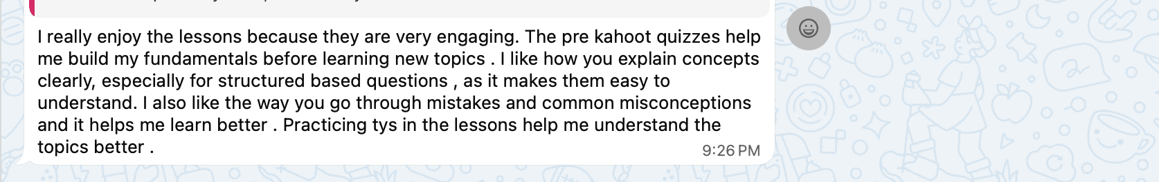 Student Testimonial