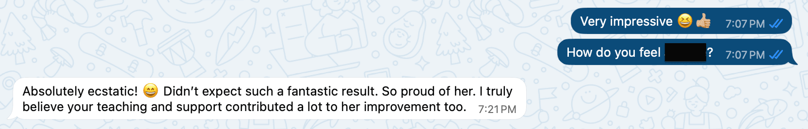 Parent's Testimonial