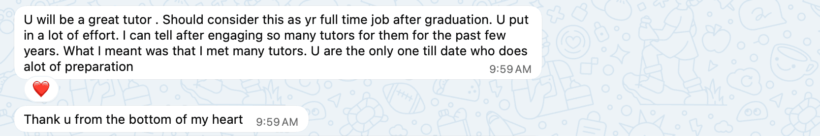 Parent's Testimonial